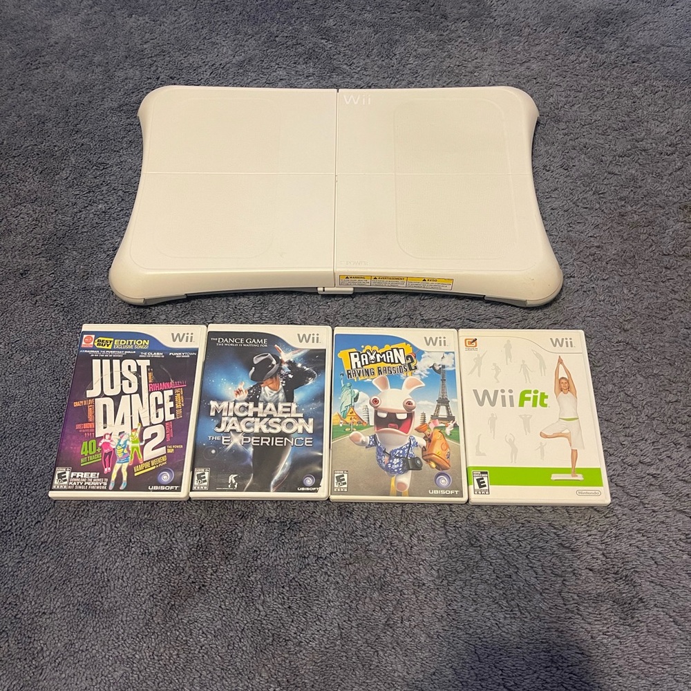 Wii Dit board and games